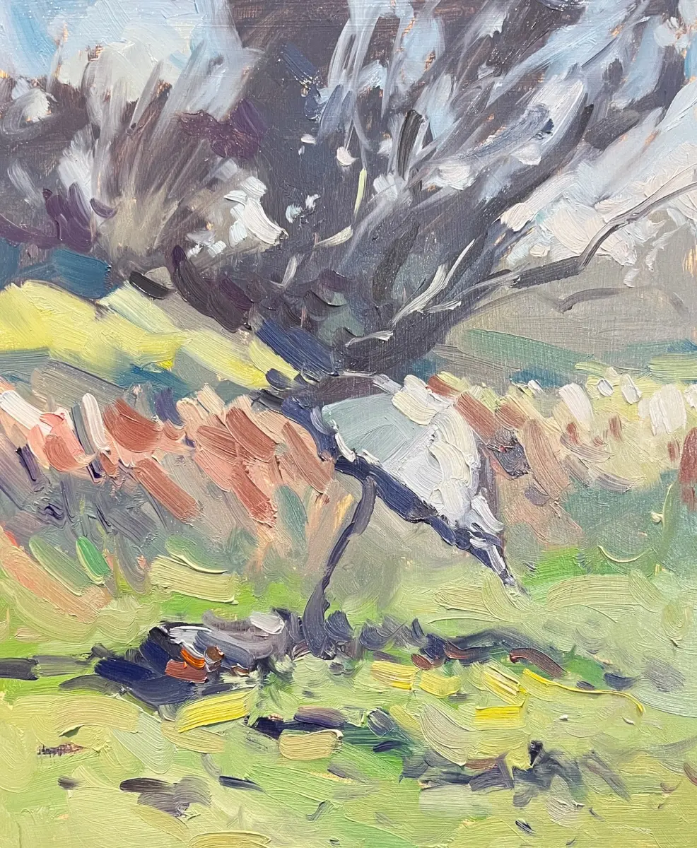 Umbrella, painting by Szabolcs Brezovsky
