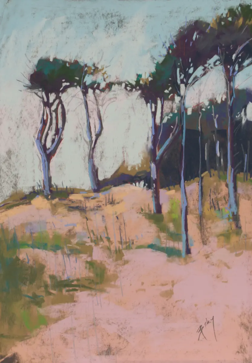Against the Wind, Pastel by Szabolcs Brezovsky