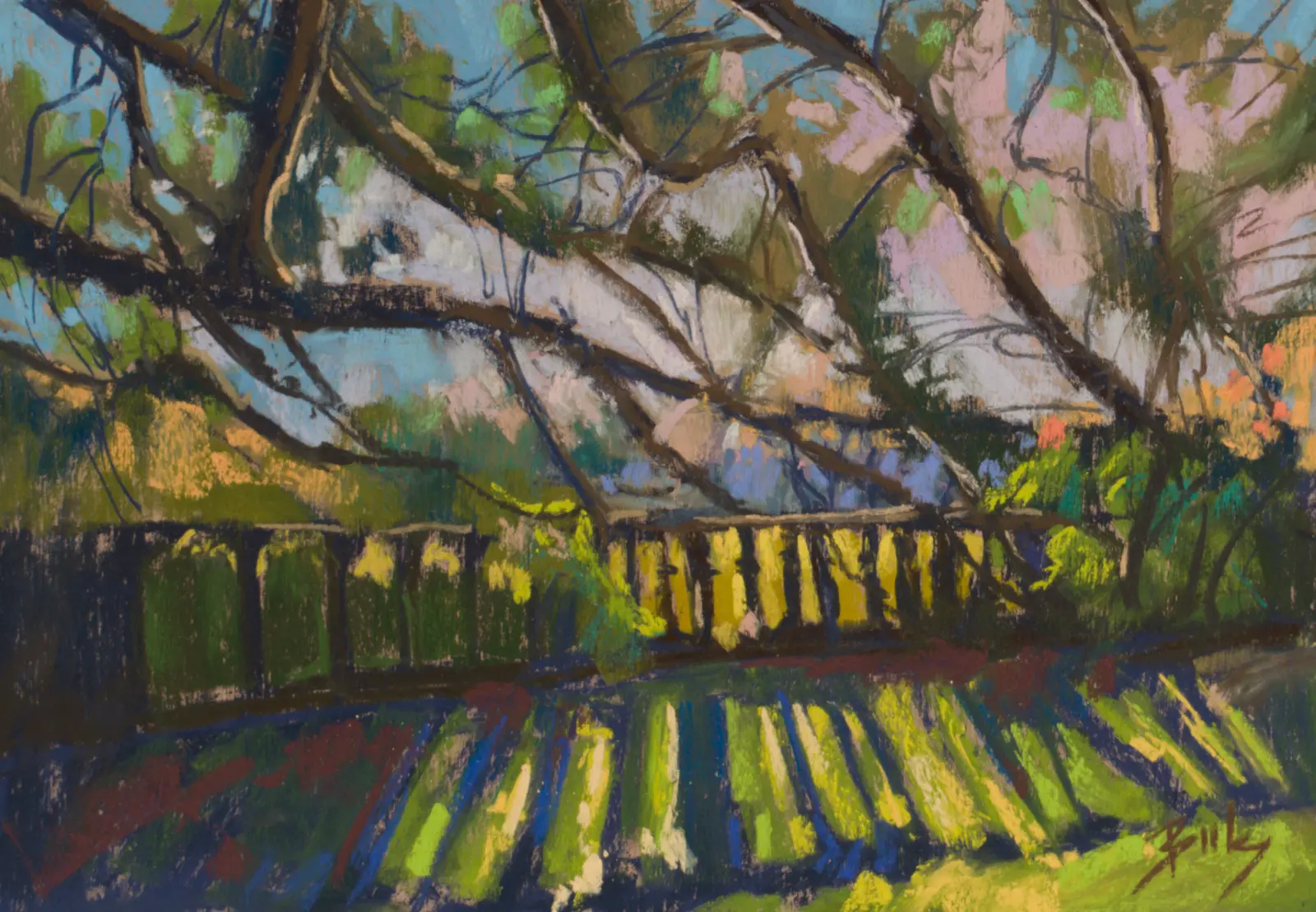 Patterns of Light, Pastel by Szabolcs Brezovsky