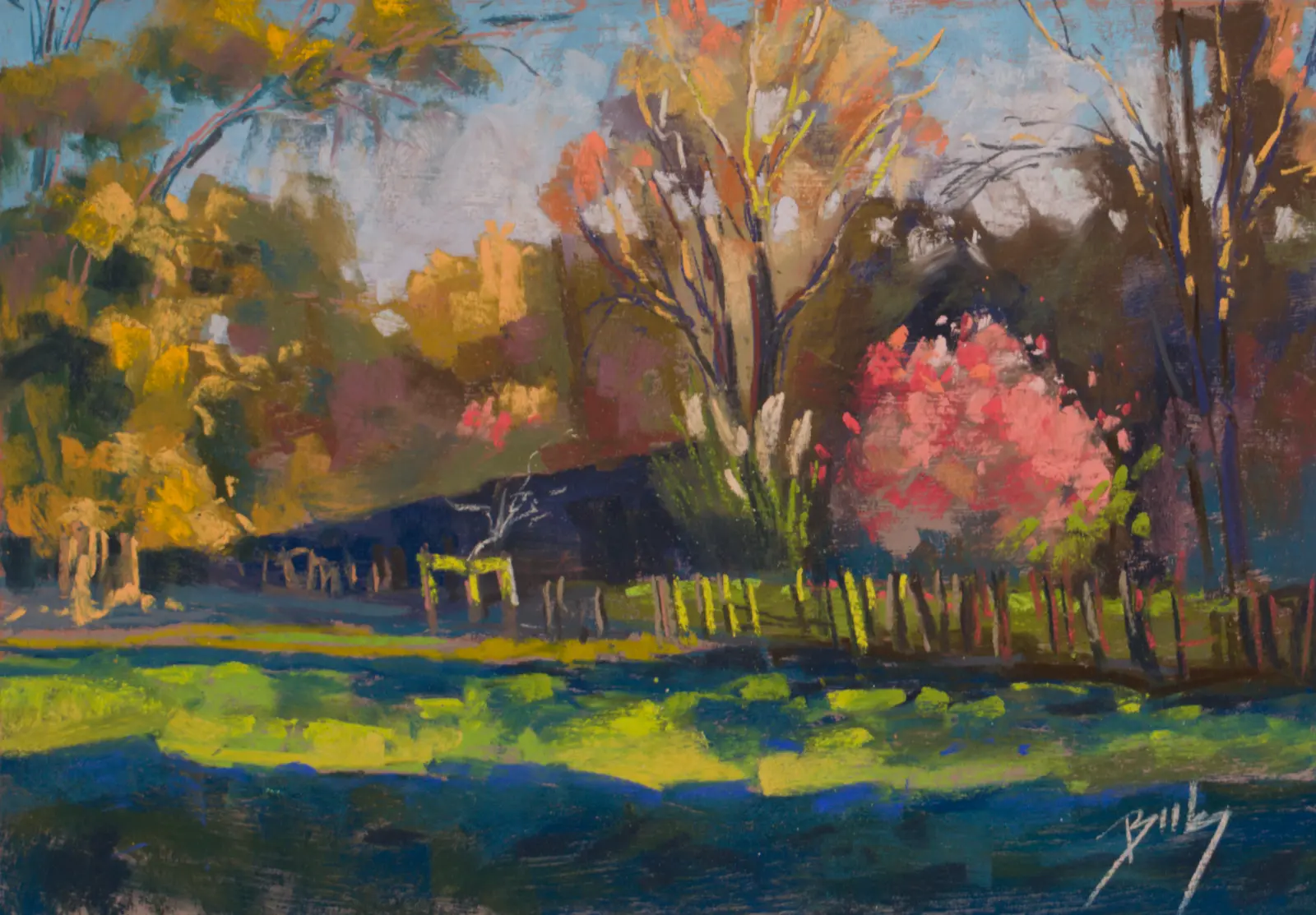 Spring Shadows, Pastel by Szabolcs Brezovsky