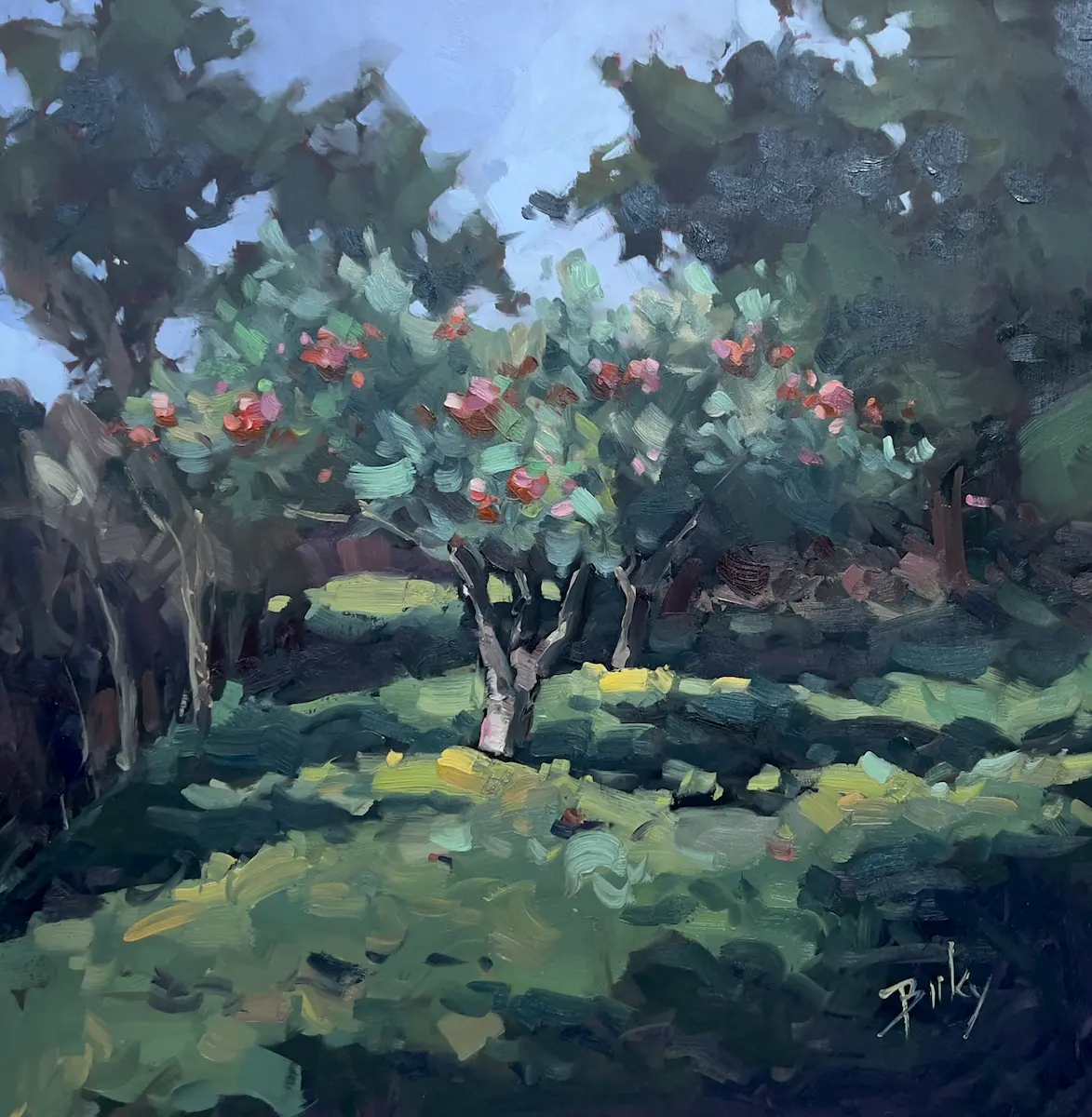 The Apple Tree, painting by Szabolcs Brezovsky