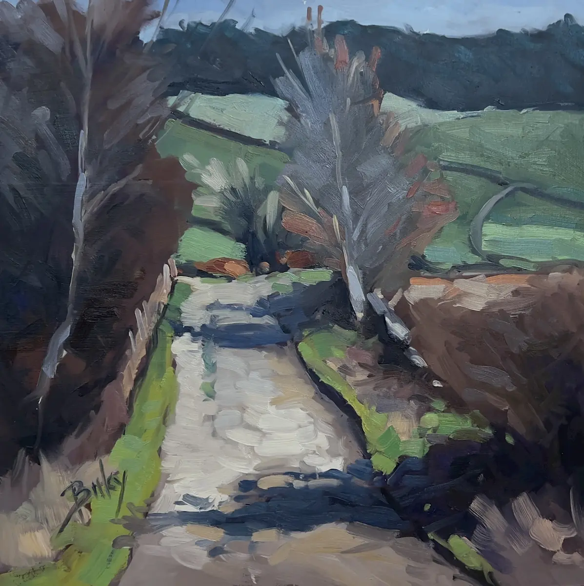 The High Track, painting by Szabolcs Brezovsky